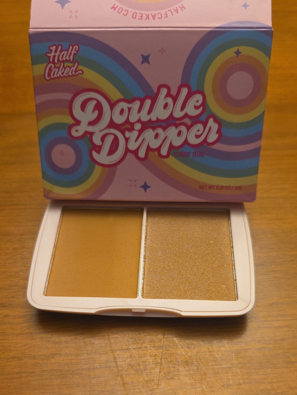 Half Caked Double Dipper Bronzer & Highlighter Duo - Gold